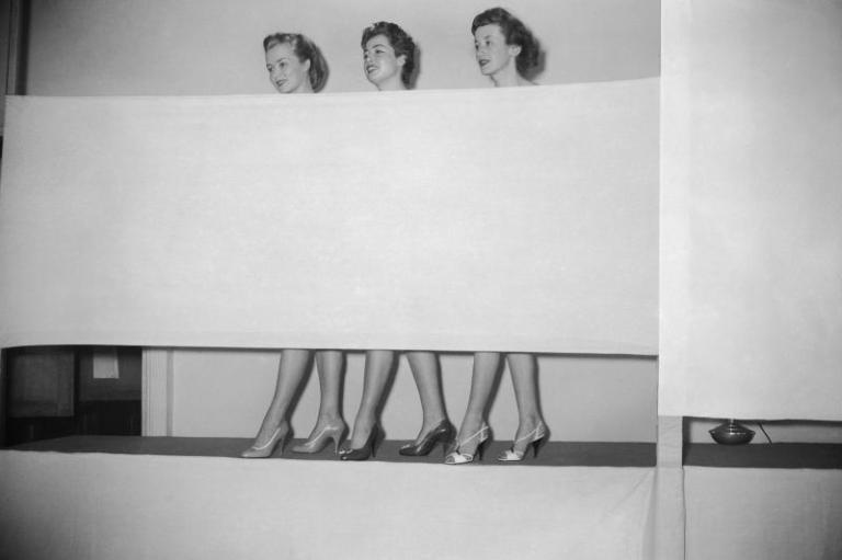 Prime modelle per scarpe-mostra parigi